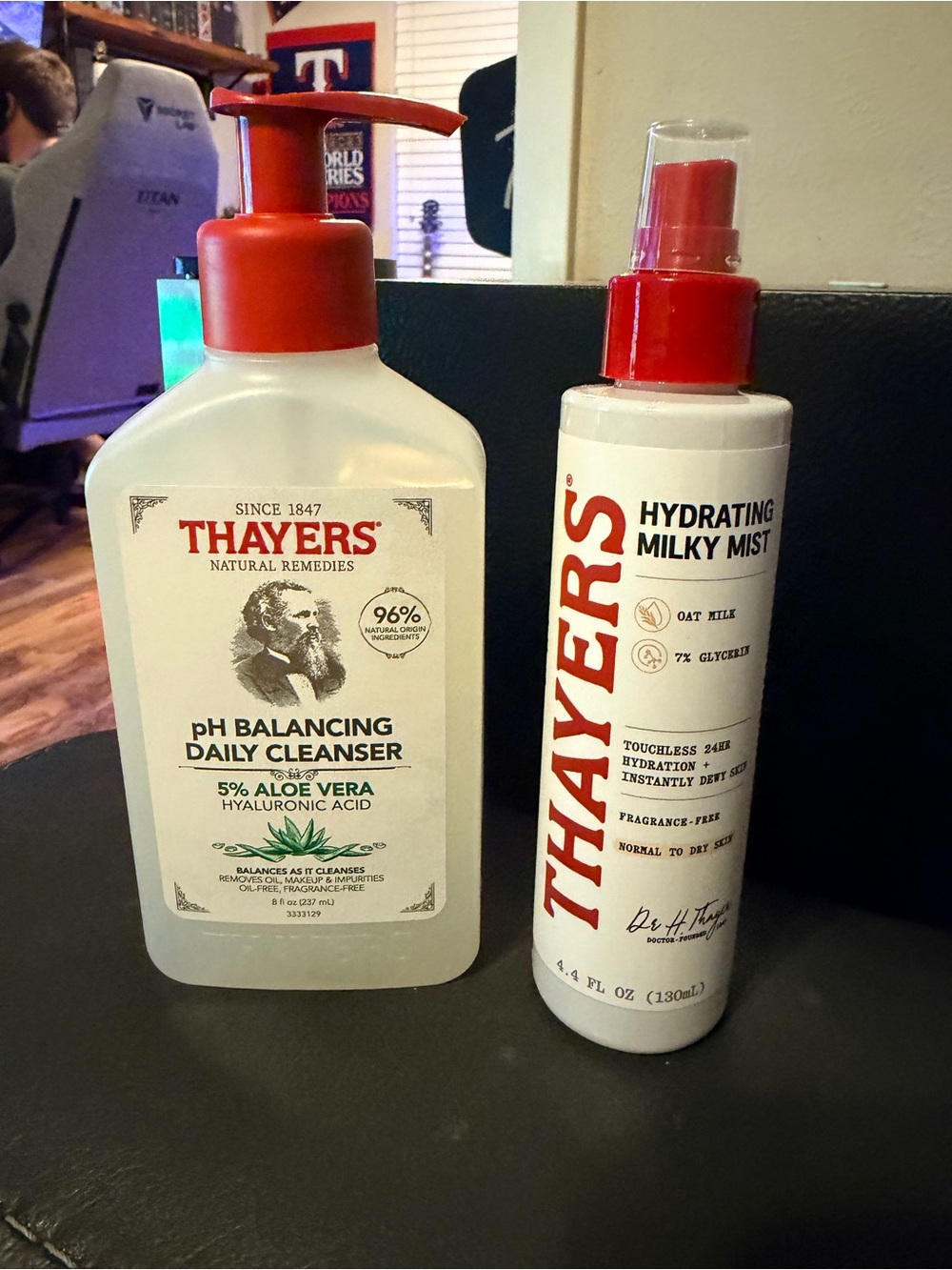 New, 2 Item Thayers Bundle: Hydrating Milky Mist & pH Balancing Daily Cleanser